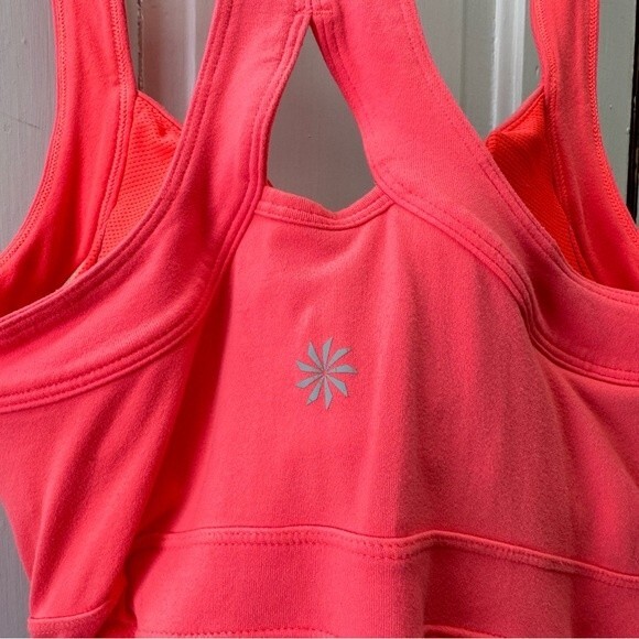 Athleta Jaya athletic tank top women's small with built in bra & removable cups - Picture 3 of 6